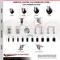 Service Caster 3.5 Inch 316SS Soft Rubber Wheel Swivel 3/8 Inch Threaded Stem Caster Set SCC SCC-SS316TS20S3514-SRS-381615-4 - alternate 2